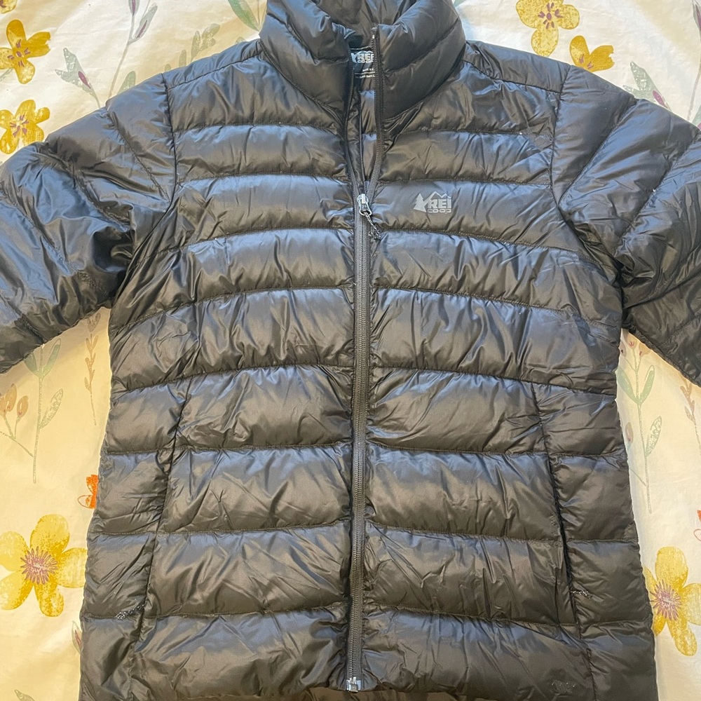 REI Black Puffer Jacket